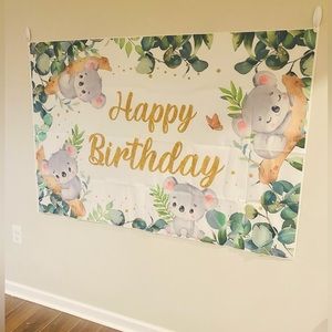 Koala Bday Party Backdrop 🐨